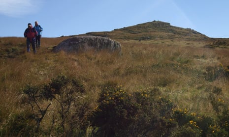 The public right of way to Brown Willy tor, above, will not be affected by the sale, Savills said.