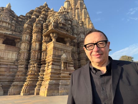 Waldemar Januszczak in Khajuraho, India, for Art’s Most Erotic.