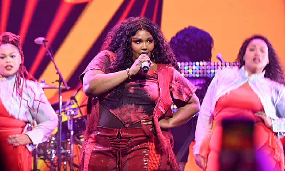 Lizzo performs in New York in May 2022.