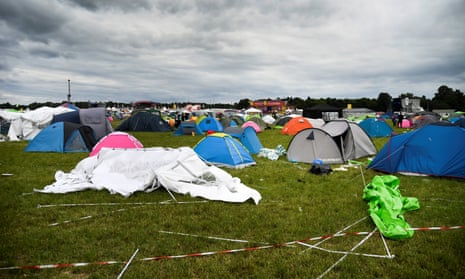 The camping site of the Bråvalla festival.
