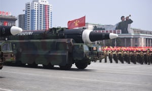 Missile crisis – the sequel … military parade in central Pyongyang.