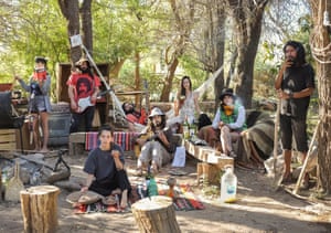 Paloma, Gabriel, Teresa Victor, José, Sofie, Macarena, Jorge, Coinquilini, Deserto Atacama, Spain, 2020.