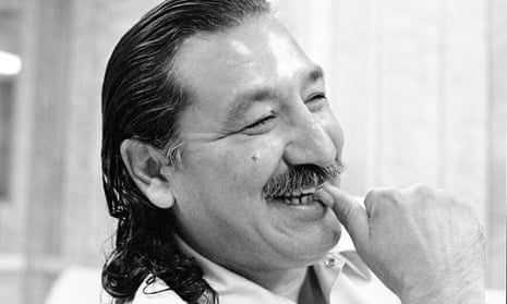 Leonard Peltier, pictured at Leavenworth federal prison in 1992, is serving two consecutive life sentences for the murders of two FBI agents in 1975.
