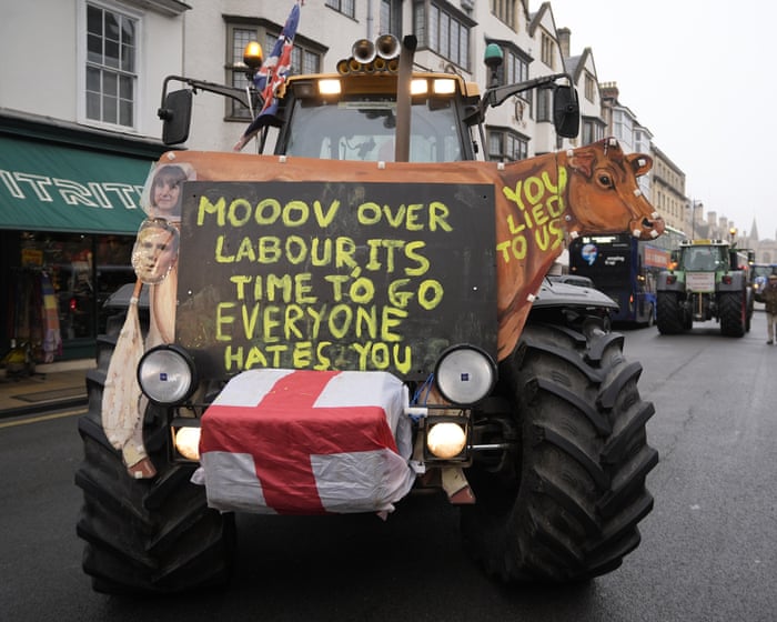 ‘They are going after everything rural’: inheritance tax U-turn does little to dampen farmers’ anger at Labour