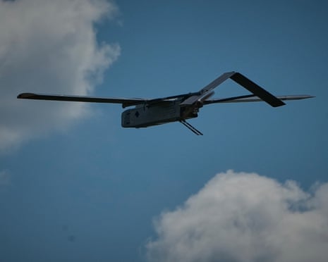 A Ukrainian FP-1 long-range attack drone