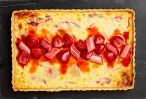 Yotam Ottolenghi’s strawberry and rhubarb custard slice.