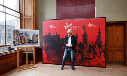 Richard Branson during a Virgin Hotels event at India Buildings, Edinburgh, in May 2018