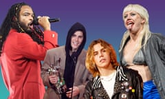 Genesis Owusu, Justin Bieber, The Kid Laroi, and Amyl and the Sniffers