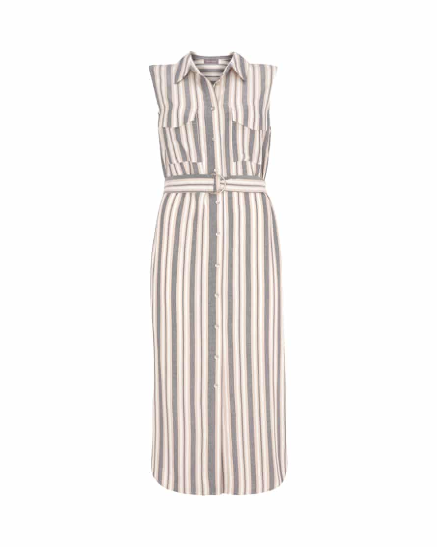 Mint Velvet striped shirt dress spring summer 2022 fashion trend