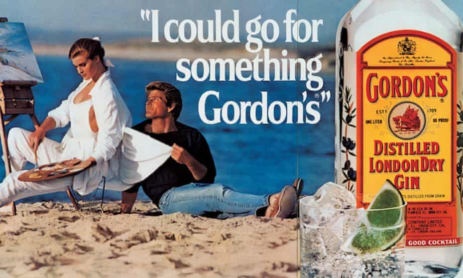 A detail of I Could Go For Something Gordon’s by Jeff Koons, who has been accused of copying a Gordon’s Gin advert