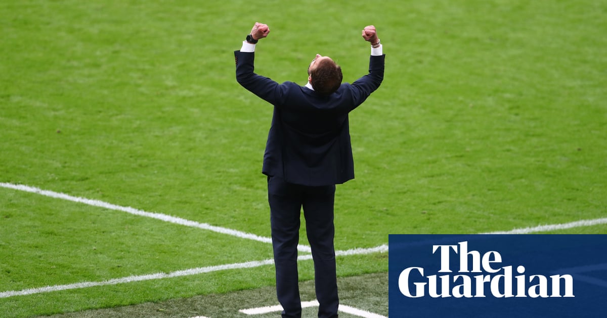 Euphoria as England beat Germany at Euro 2020 – in pictures
