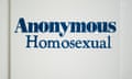 ‘For all the anonymous outlaws’ … Dean Sameshima, Anonymous Homosexual (2020).