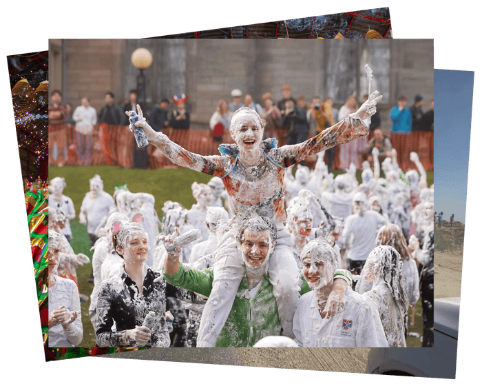 Obedient police dogs and a foam fight: photos of the day – Monday
