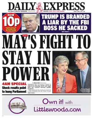 Daily Express front page