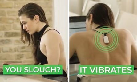 The Upright Go device buzzes when you slouch