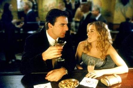 With Sarah Jessica Parker in Sex and the City in 2001.