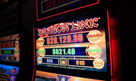 Poker machines in Sydney, NSW, Australia.