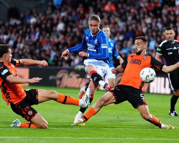 Aasgaard strikes as Rangers start McInnes era with draw at Dundee United — image supplied by The Guardian Sport's feed