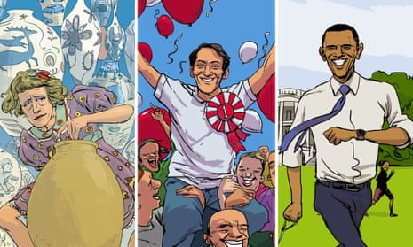 Grayson Perry, Harvey Milk and Barack Obama, from Stories for Boys Who Dare to Be Different.