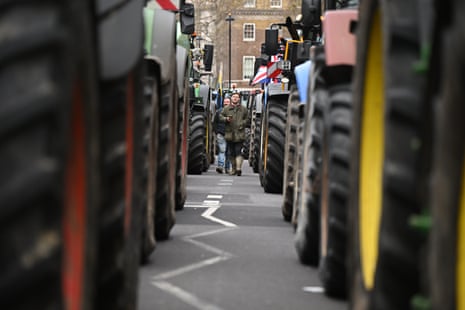 Tractors in Whitehall.