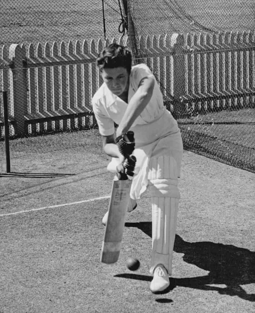 Cecilia Robinson in practice sessions at Sydney Cricket Ground in 1958 – she was one of the most prolific batters on the 1957-58 overseas tour.