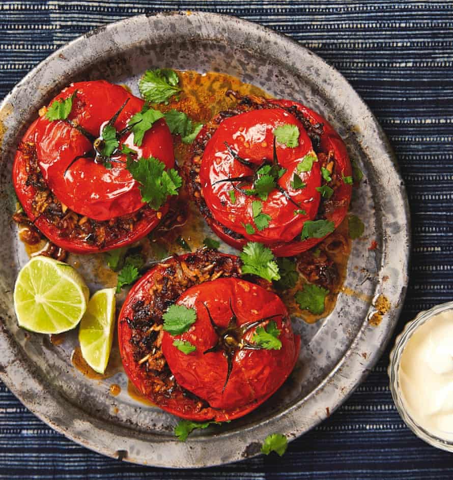 Yotam Ottolenghi’s stuffed Mexican tomatoes.