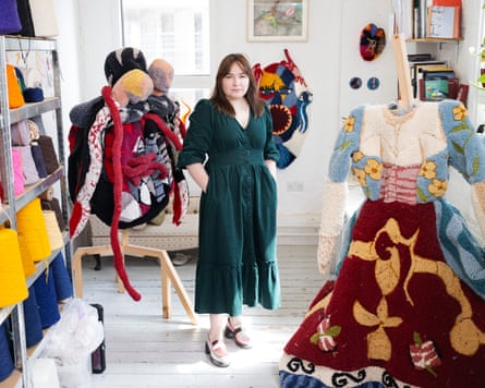 ‘I grew up with tons of carpet’ … Anna Perach in her studio.