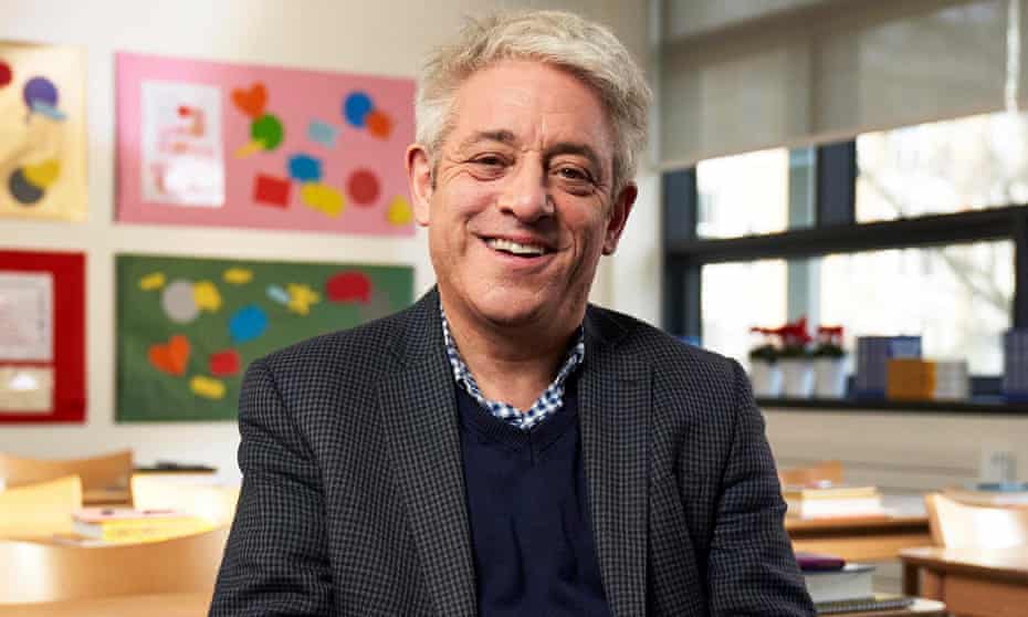 John Bercow delivered his alternative Christmas message from his children’s state secondary school.