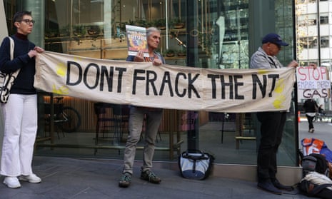 Environmental and First Nations activists in Sydney protest against Beetaloo Basin fracking plans