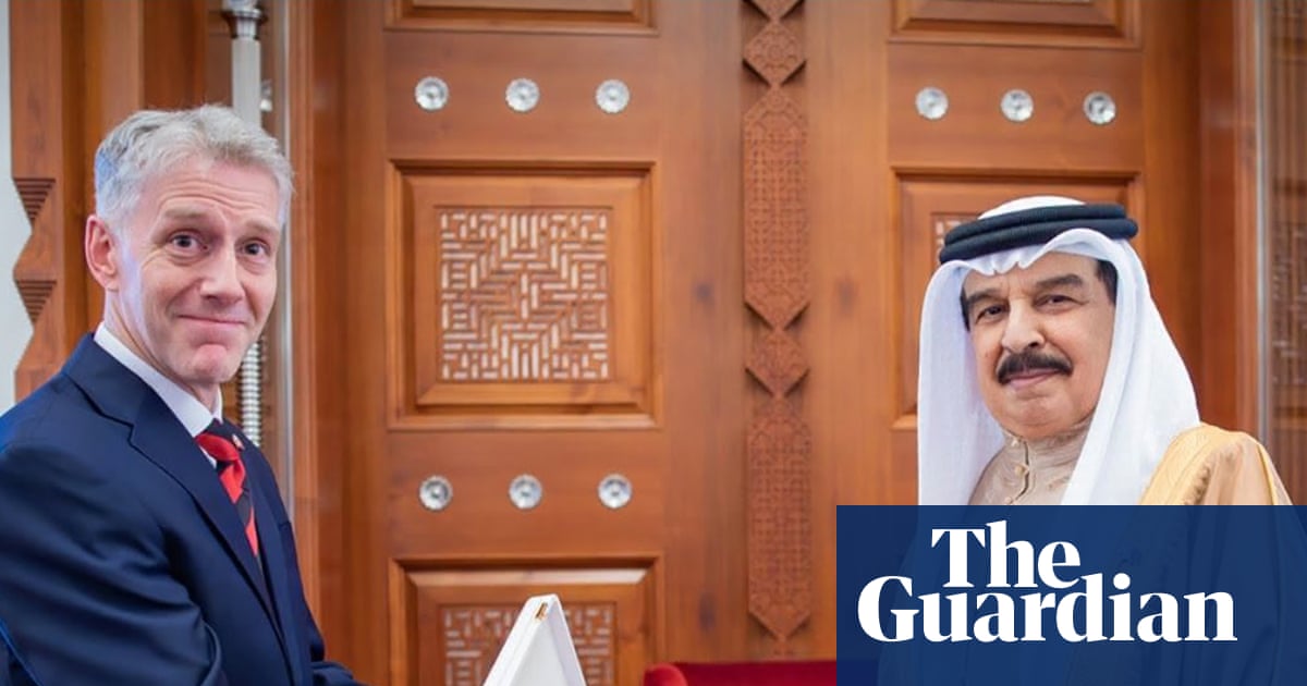 Bahraini award to UK envoy shows ‘our diplomats are up for grabs’, says peer