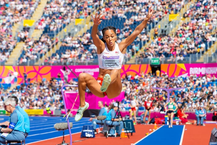 Katarina Johnson-Thompson’s second jump.