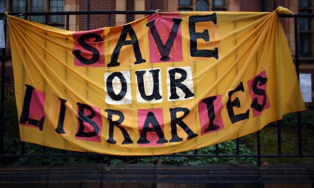 Library protest