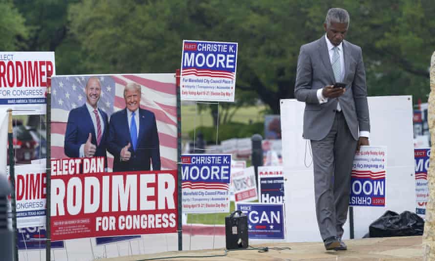 Republican leads Texas election after robocall claim she killed husband with Covid | Texas | The Guardian
