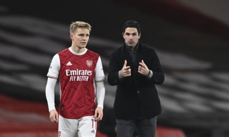 Mikel Arteta will be able to call on the midfielder Martin Ødegaard for Arsenal’s Carabao Cup tie at West Brom.