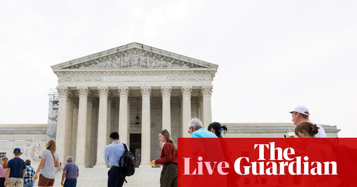 Supreme court hears Voting Rights Act challenge that could affect control of Congress – US politics live
