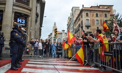 Tension as Catalonians prepare to cast their votes in the independence referendum on 1 October. Clashes between the police and citizens were reported throughout the region.