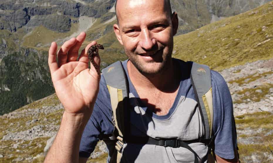 Herpetologist Ben Barr and Cupola gecko