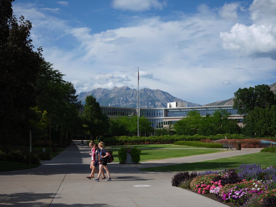 Brigham Young University’s green campus in Provo, Utah.