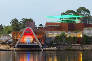 Pharos, the new wing of the Museum of Old and New Art in Hobart, which contains four new works by James Turrell.