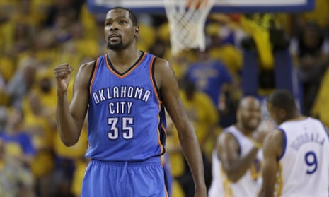 Kevin Durant almost led the Thunder past the Warriors in last season’s Western Conference finals. 
