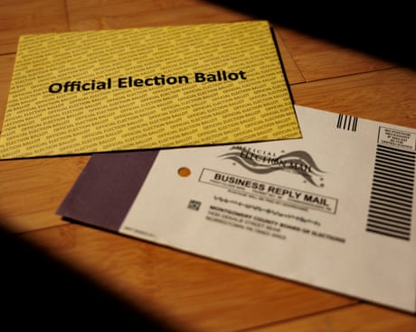 Supreme court rejects Trump’s mail ballot restrictions for midterm elections