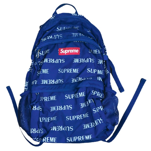 Blue skater backpack