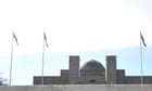 Police investigate after pro-Palestinian slogans graffitied on Canberra war memorial – as it happened