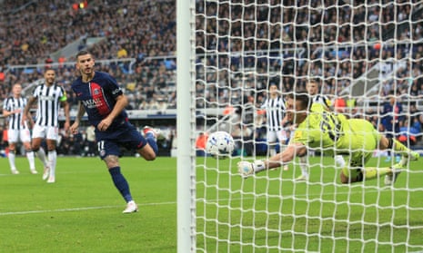 Newcastle 4-1 Paris Saint-Germain: Champions League – as it happened |  Champions League | The Guardian