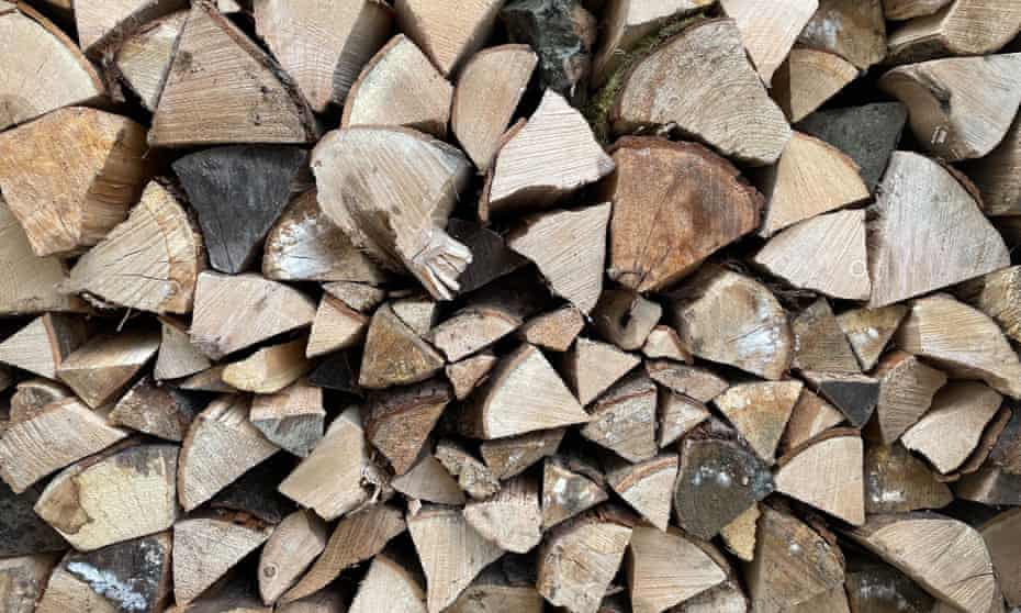 Adrian Chiles's log pile