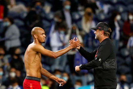 Fabinho and Jürgen Klopp