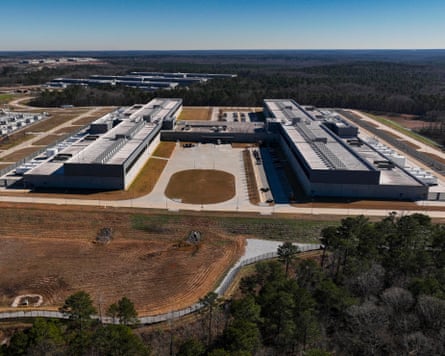 Datacentre in a barren landscape