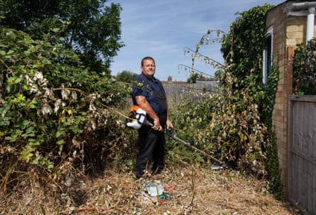 Stephen Jalland works for free on people’s gardens that have have grown out of control due to health issues.