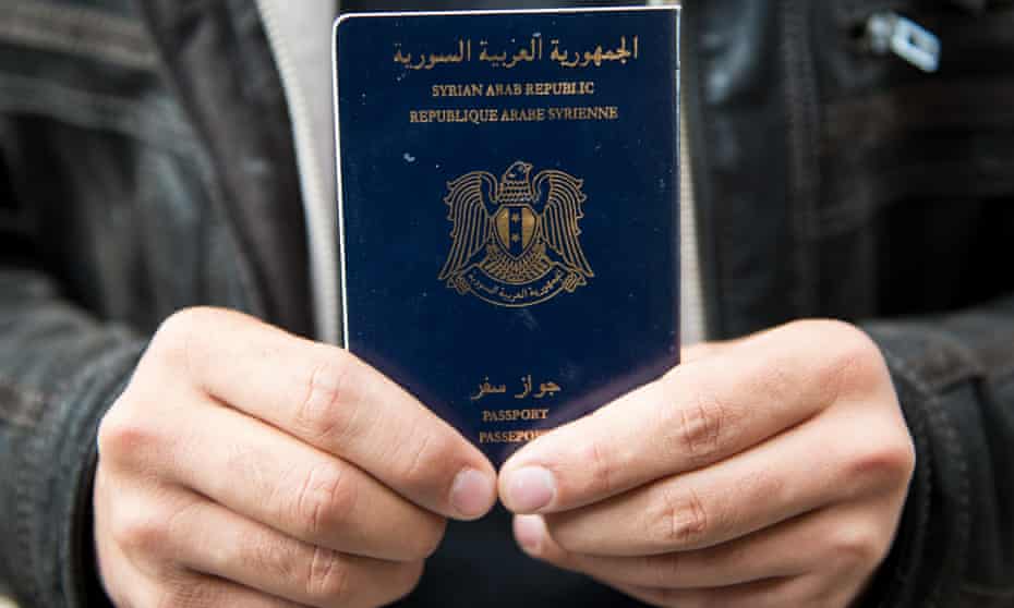 A Syrian passport