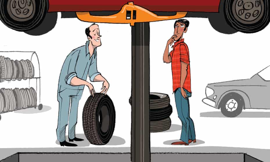 Bill Brown illustration for car tyres